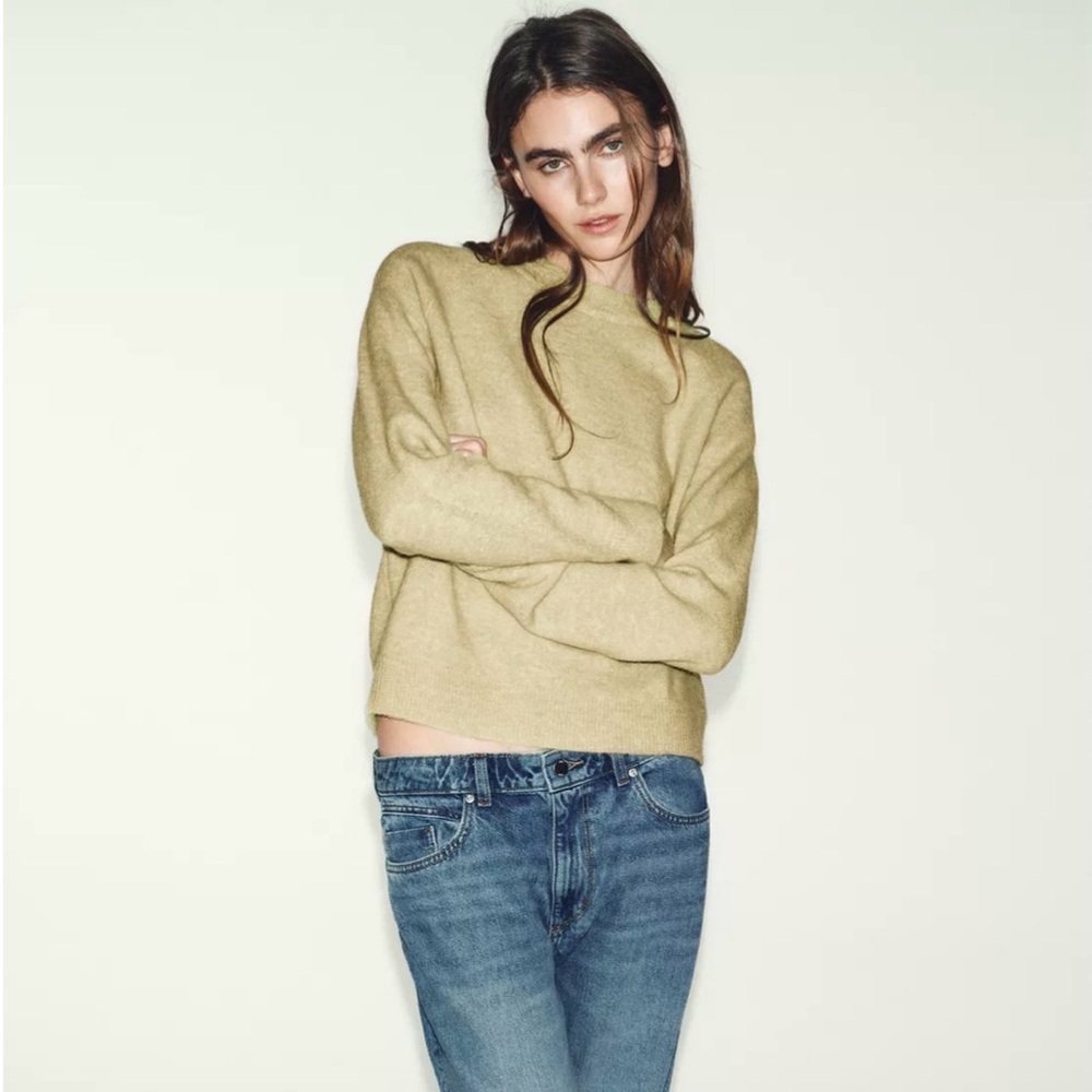 NWOT Zara Green Sweater - Alpaca & Wool